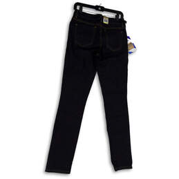 NWT Womens Blue Denim Dark Wash Pockets Stretch Skinny Leg Jeans Size 4R/R alternative image