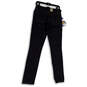 NWT Womens Blue Denim Dark Wash Pockets Stretch Skinny Leg Jeans Size 4R/R image number 2