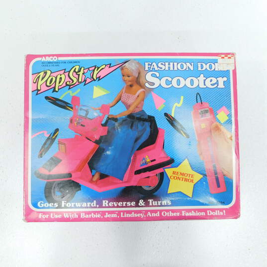 Vintage 1986 Arco Pop Star Fashion Doll Scooter IOB Barbie Jem Lindsey image number 6