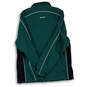 Mens Green Long Sleeve Mock Neck Full-Zip Activewear Track Jacket Size M image number 2