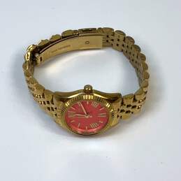 Designer Michael Kors MK-3284 Gold-Tone Stainless Steel Analog Chain Wristwatch alternative image