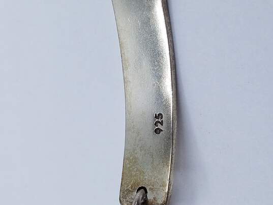 925 Sterling Silver & Glass 'Imagine' Bracelet 7in LB893 image number 2