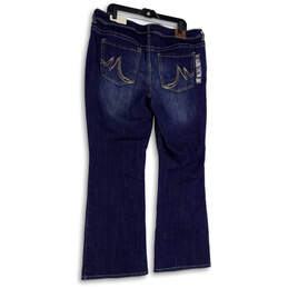 NWT Womens Blue Denim Medium Wash Pockets Stretch Bootcut Jeans Size 18W alternative image
