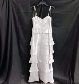Women's Daymor Couture Sleeveless Tiered Silk Formal Dress Sz 10 alternative image
