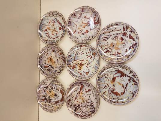 Bradford Exchange 'Kindred Spirits' Diana Casey Collectors Plate, Complete Set of 8 image number 1