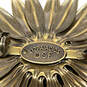 Designer Liz Palacios Gold-Tone Crystal Clear Summer Flower Brooch Pin image number 3