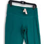 NWT Womens Green Love Cloud Ruched Flared Leg Ankle Leggings Size L/G image number 3