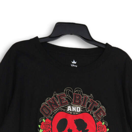 Womens Black Graphic Print Crew Neck Long Sleeve Pullover Sweatshirt Sz 3X image number 3