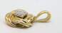 Elegant 10k Yellow Gold Diamond Accent Love Knot Pendant 1.8g image number 6