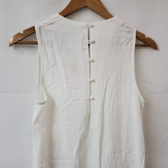 Anthropologie White Sleeveless Dress Women's XXS NWT image number 2