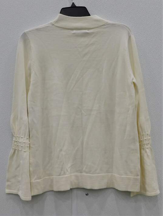 OST Pretty Pearl Ivory Sweater Women's sz S NWT image number 2