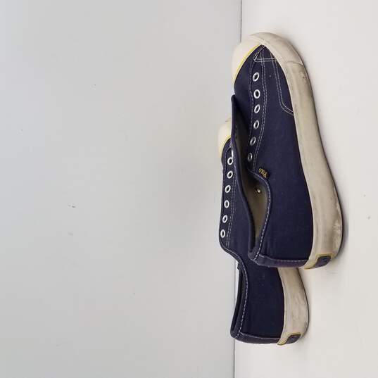 Polo By Ralph Lauren Men's Navy Blue Canvas Shoes Size 9D image number 4