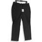 NWT Vera Wang Simply Vera Womens Black Twill Straight Leg Ankle Pants Size XL image number 1