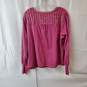 Anthropologie Tiny Rose Pink Lace Top Size XL image number 2