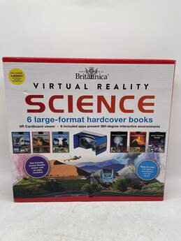Encyclopaedia Britannica VR Science 6 Hardcover Books With Cardboard Viewer