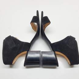 Nine West Women's Suede  Black Garden Bay Block Heel Sandals Sz 8.5M alternative image