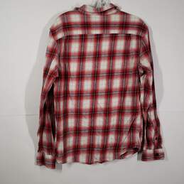 Mens Plaid Collared Long Sleeve Chest Pockets Button-Up Shirt Size Large alternative image