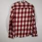 Mens Plaid Collared Long Sleeve Chest Pockets Button-Up Shirt Size Large image number 2