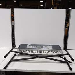 Gray Casio LK-100 Lightning Keyboard w/ Stand