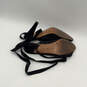 Womens Black Almond Toe Tie Fashionable Stiletto Strappy Heels Size 9.5 N image number 5
