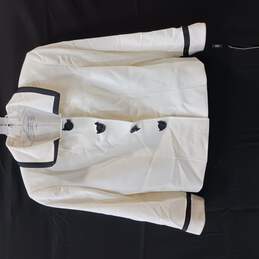 Women's White Suit Jacket Size 6