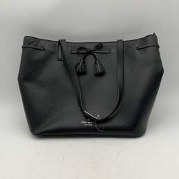 Kate Spade Womens Black Leather Inner Pocket Double Handle Tote Handbag alternative image