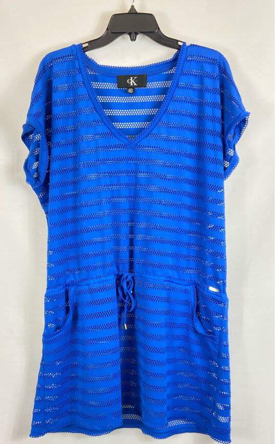 Buy the Calvin Klein Blue Casual Dress - Size X Large | GoodwillFinds