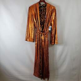 Coldesina Women's Copper Reversible Sequin Robe SZ XL/1X NWT