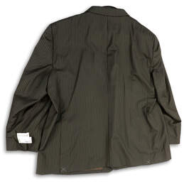 NWT Mens Brown Pinstripe Long Sleeve Notch Lapel Two Button Blazer Size 60R alternative image