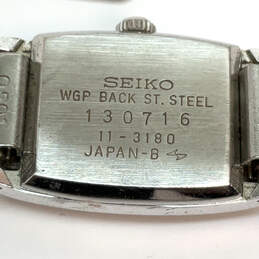 Designer Seiko 11-3180 Silver-Tone Stainless Steel Analog Wristwatch alternative image