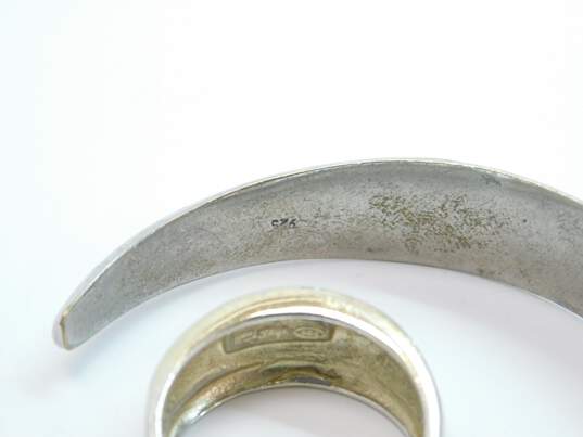 Milor 925 Ring w/Artisan 925 Cuff Bracelet 33.9g image number 8
