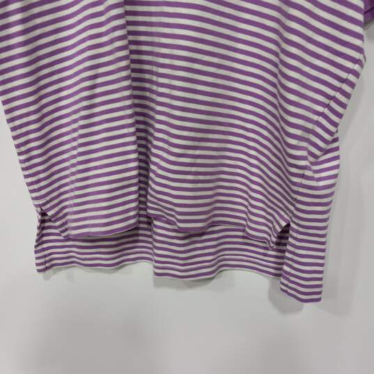 Men's Polo by Ralph Lauren Purple Striped Polo Shirt Sz XL image number 4