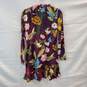 Romeo & Juliet Couture Deep Purple Long Sleeve Floral Dress NWT Women's Size M image number 2
