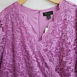 Thalia Sodi Mauve Lace Dress - Size XXL alternative image