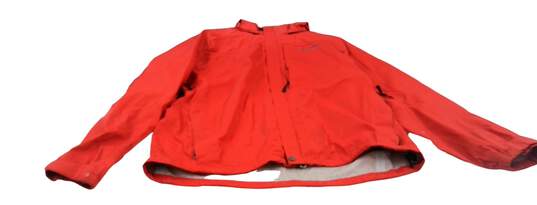 Timberland Mens Orange Long Sleeve Flap Pocket Full Zip Hooded Jacket Size S image number 5