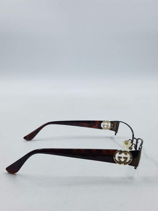 Gucci Bronze Rimless Eyeglasses image number 5