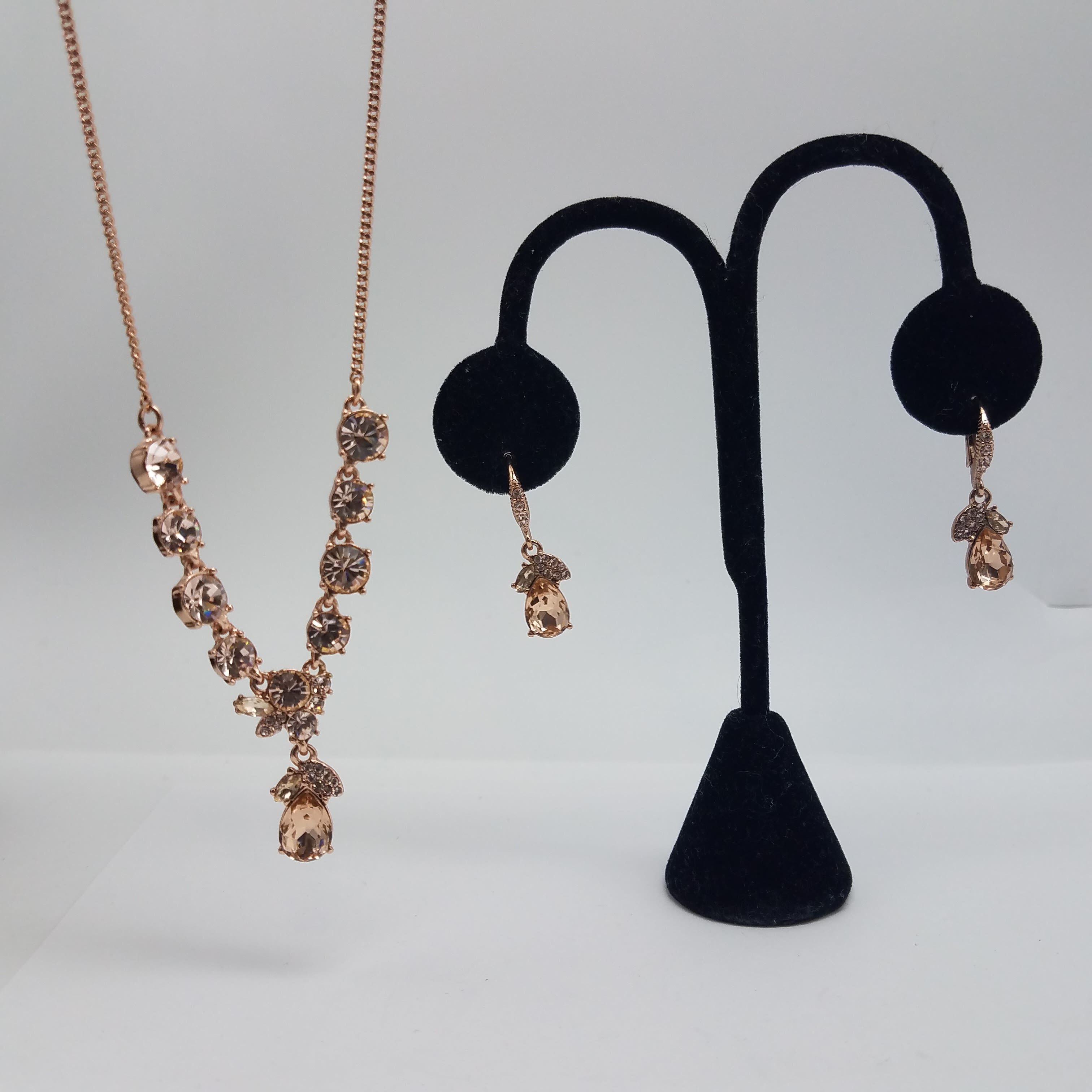 Givenchy | Jewelry | Givenchy Rose Gold Tone Crystal Y Lariat Necklace |  Poshmark
