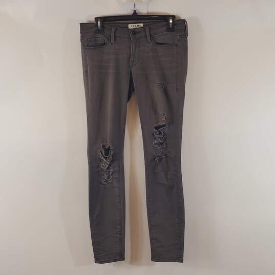 Frame Denim Women Gray Jeans 26 image number 1