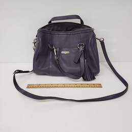 COACH WM's Gray Pebble Leather Crossbody Bag