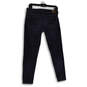 Womens Blue Denim Dark Wash Pockets Stretch Skinny Leg Jeans Size 4 image number 2