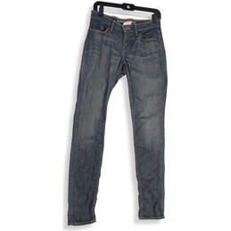 Womens Blue Denim Medium Wash Pocket Stretch Skinny Leg Jeans Size 2