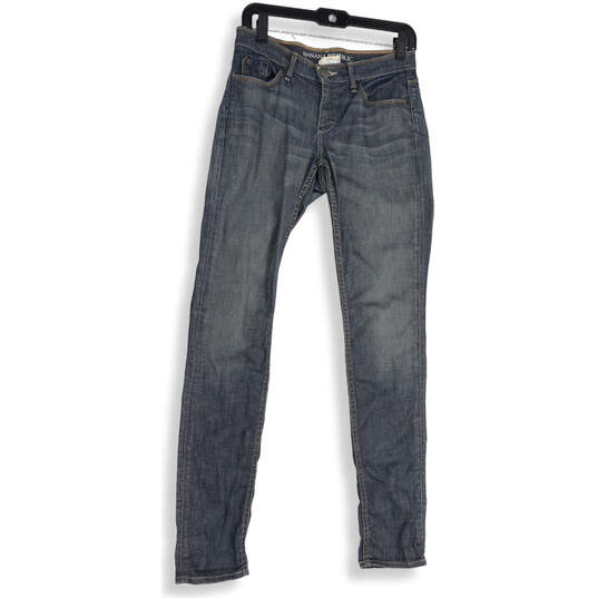 Womens Blue Denim Medium Wash Pocket Stretch Skinny Leg Jeans Size 2 image number 1