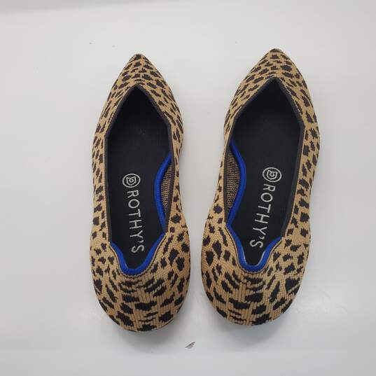 Rothy's Women's Leopard Print Pointed Toe Flats Size 9 image number 5