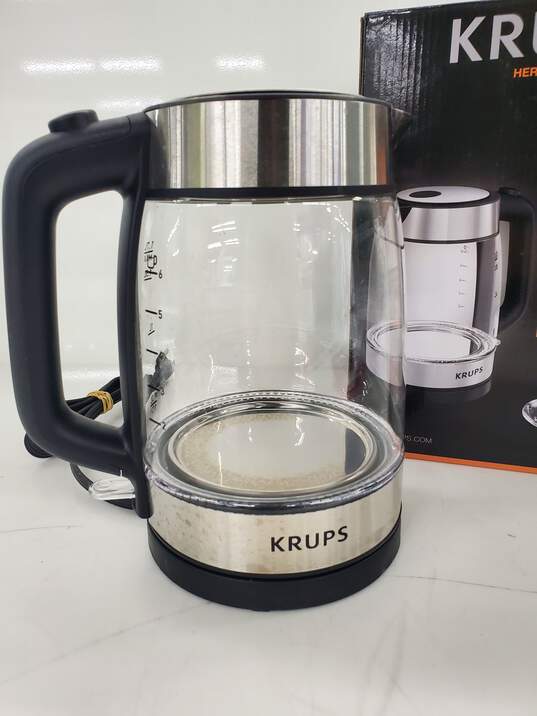 Krups Kettle Hi-Temp Resistant Glass 1.7 L Capacity - Untested image number 3