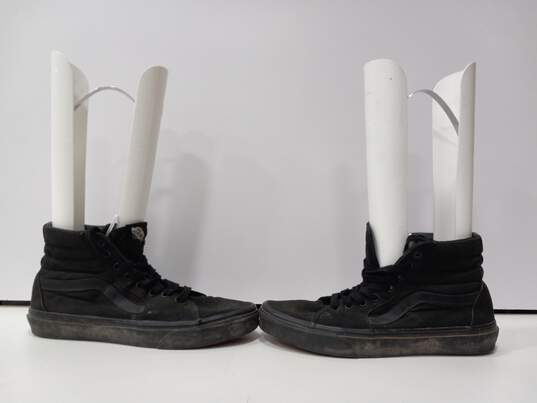 Vans Unisex Black High Top Skateboard Shoes Size Men's 9.5 Women's 11 image number 3