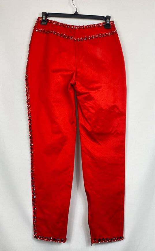 Vintage Dolce & Gabbana Women Red Pants Size S image number 3