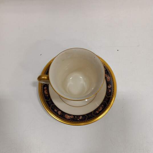 Set of 3 Lenox Royal Peony Cups/Saucers image number 2