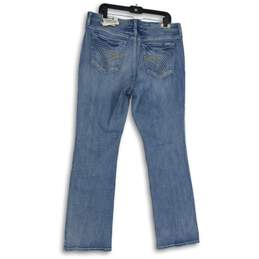 NWT Seven7 Womens Blue Denim Medium Wash Limited Edition Straight Jeans Size 16 alternative image