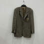 NWT Mens Gray Long Sleeve Single Breasted Three-Button Blazer Size 44L image number 1