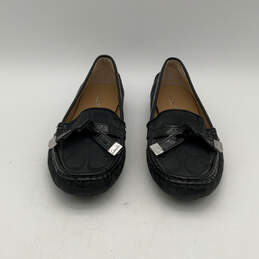 Womens Frida Q672 Black Signature Round Toe Slip On Loafer Flats Size 7.5 B alternative image